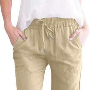 SMIDOW Capri Pants Khaki Color